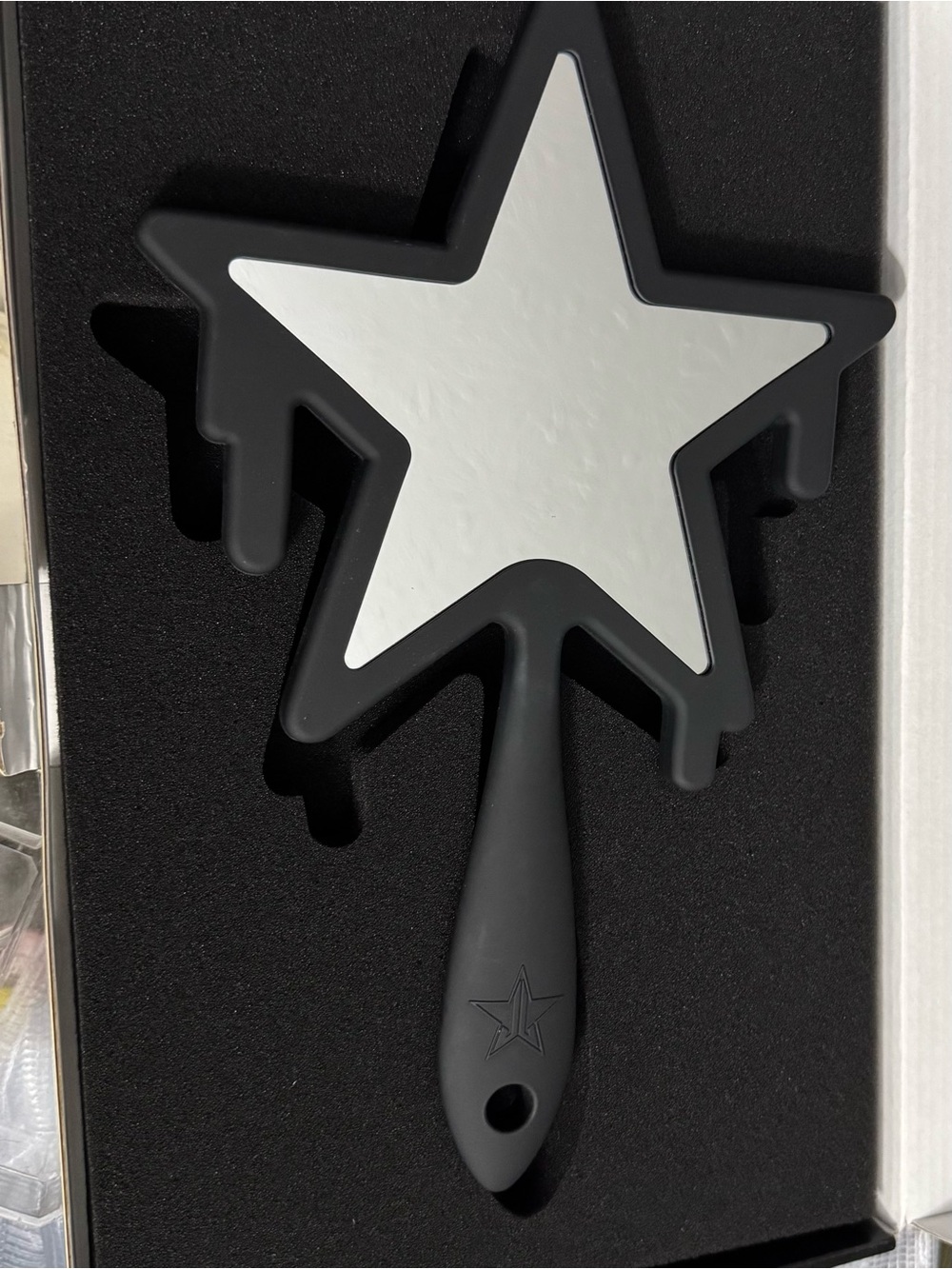 JeffreeStar-Shaped Hand Mirror with Orange Drip Design - Picture 3 of 4